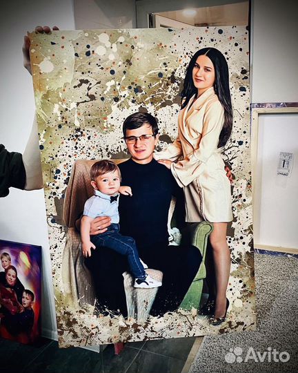 Арт Портреты на холсте по фото