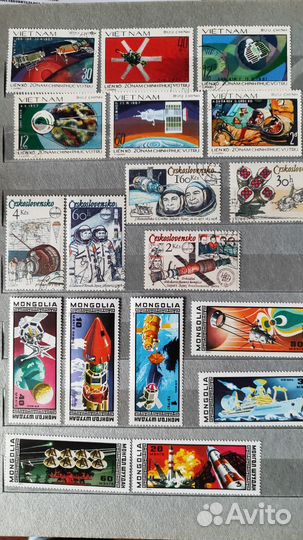 Почтовые марки космос