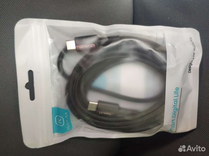 Кабель USB Type-C - USB Type-C (новый, 2 метра)