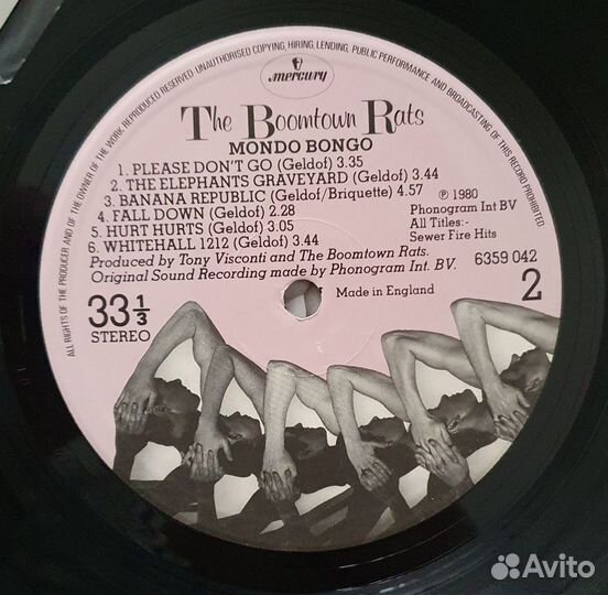 Boomtown Rats 6LP Коллекция виниловых пластинок