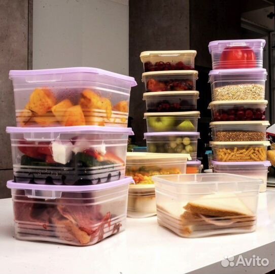 Набор контейнеров для хранения еды, заморозки