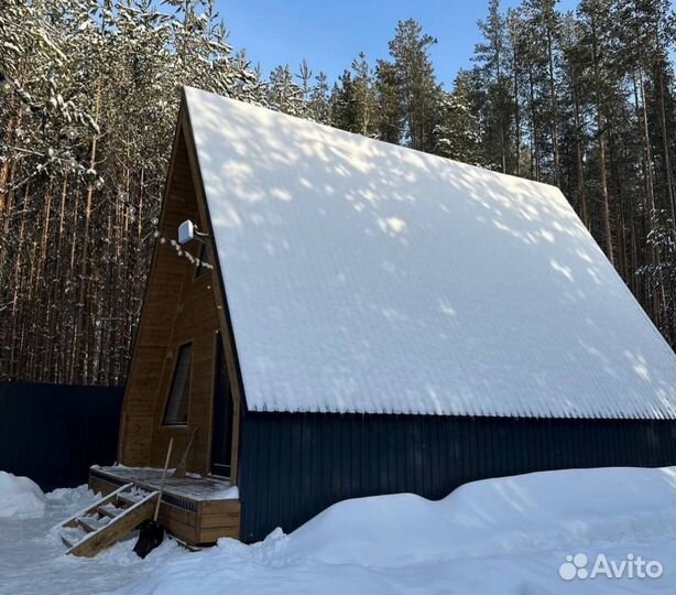 Каркасный дом А Фрейм 72 м2 под ключ в ипотеку