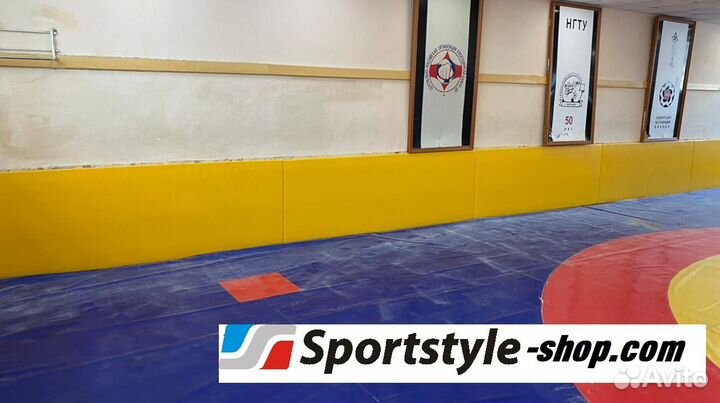Мягкая защита стен по периметру спортивного зала