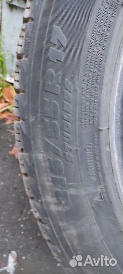 Шины 215 55 17 зимние бу