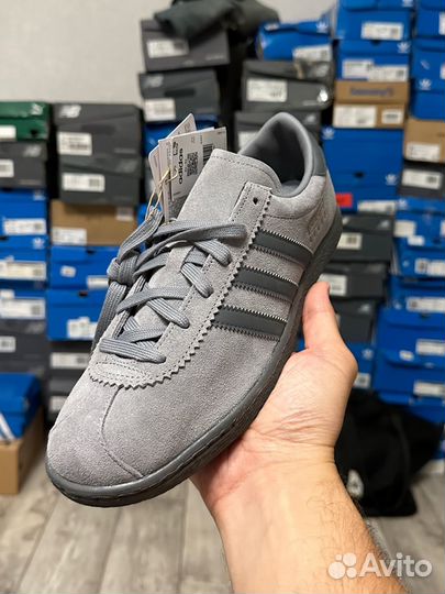 Кроссовки оригинал Adidas Stadt серые