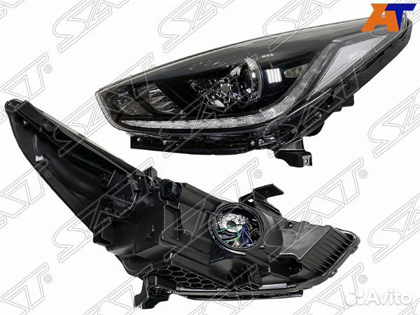 Фара hyundai accent/solaris 17
