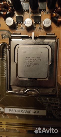 Asus p5b-mx Wi-Fi + pentium E2160 + 1 gb ddr2