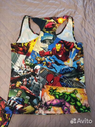 Легенсы футболка майка