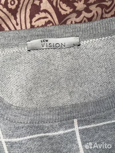 Свитер в клетку