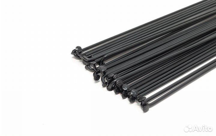 Спица 290 мм x 14G с ниппелем (12 мм) стальная чер