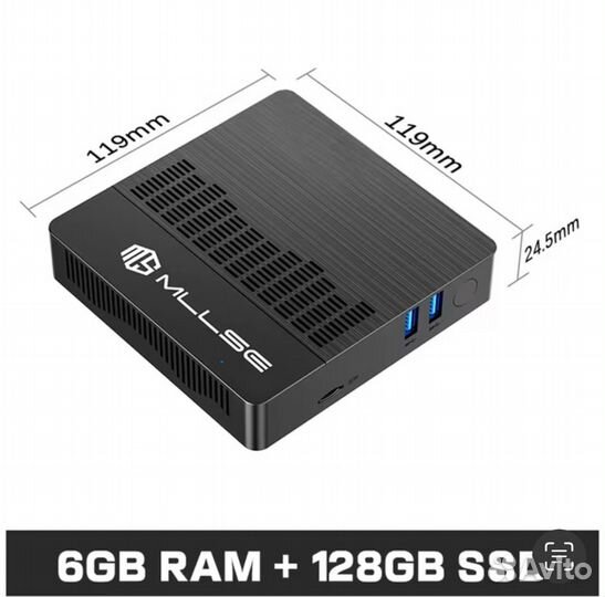 Мини-пк Mllse Mini-pc M2 Air Intel Lake