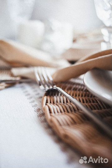 Плетёная сервировочная салфетка из эколозы