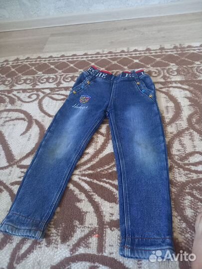 Утепленные джинсы 104