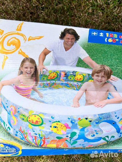 Детский надувной бассейн б/у
