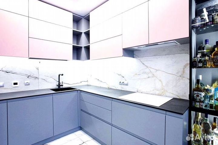 Кухонный гарнитур в современном стиле на заказ в М