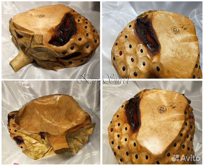 Интерьерная ваза «Байкальская клубника»из сувеля