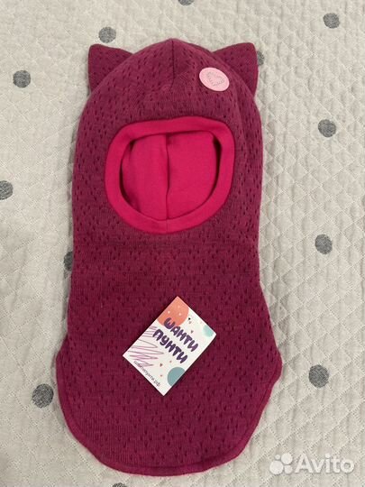 Шапка шлем для девочки 52 54 шанти пунти