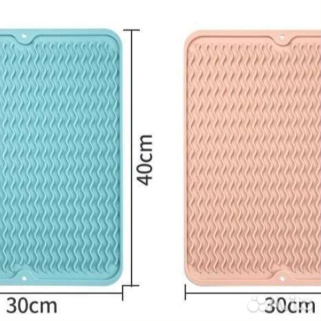 Силиконовый коврик для сушки посуды