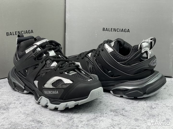 Balenciaga Track Sneaker Black Silver