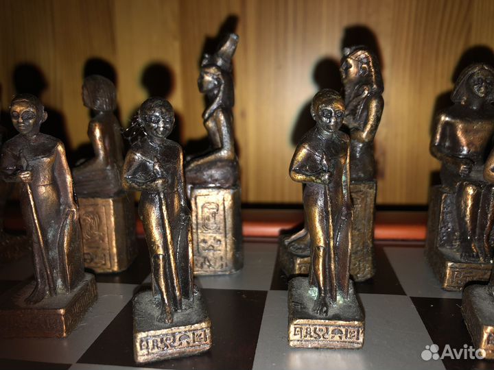 Шахматы из бронзы и олово тяжелые