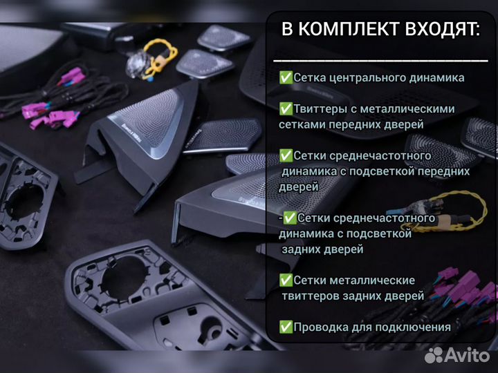 Сетки с подсветкой комплект BMW X6 G06