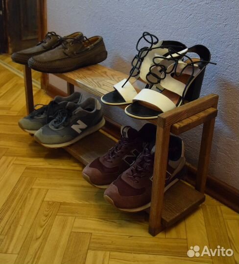 Обувная полка массив ясеня