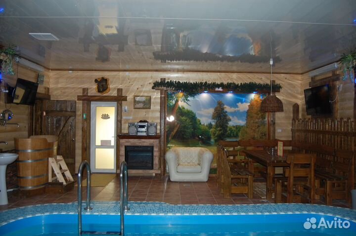 Сауна с теплым бассейном