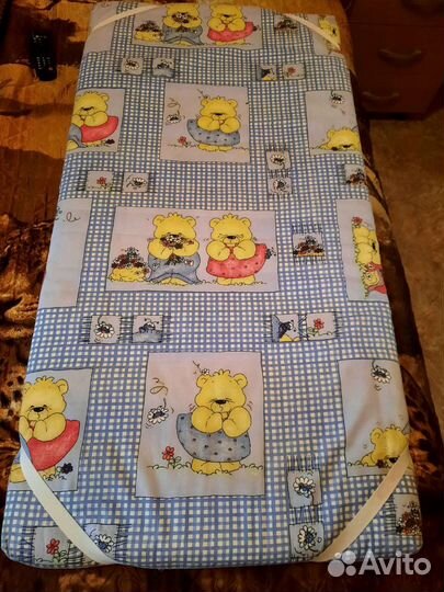 Матрасик в кроватку цельный кокос