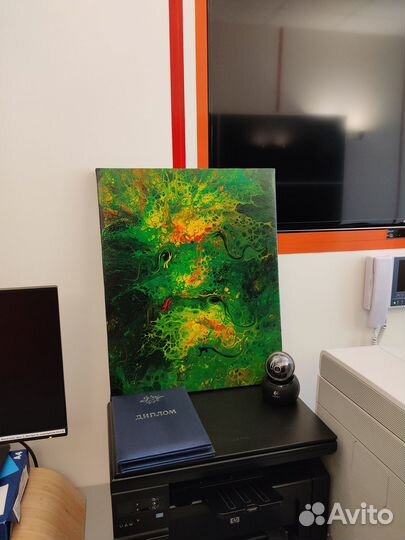 Картина акрил абстракция 40х50