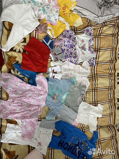 Вещи пакетом на девочку до полугода