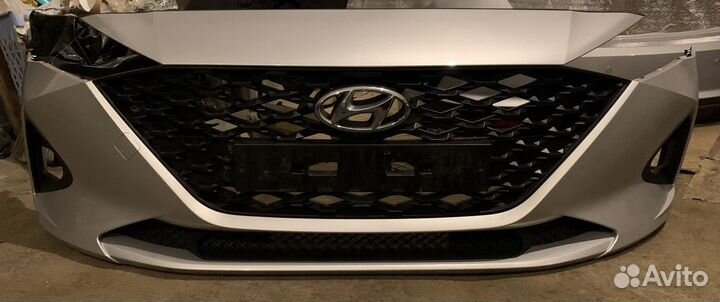 Бампер Hyundai Solaris 2 Рейсталинг 2020-2021