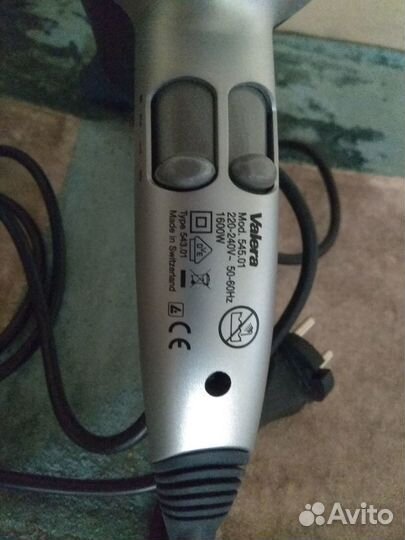 Фен для волос Valera+ (1600W), Швейцария