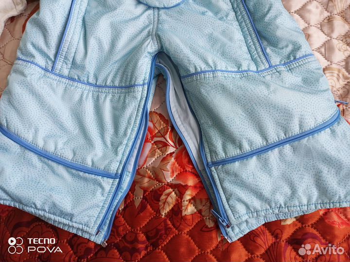 Зимний комбинезон-трансформер для мальчика до года