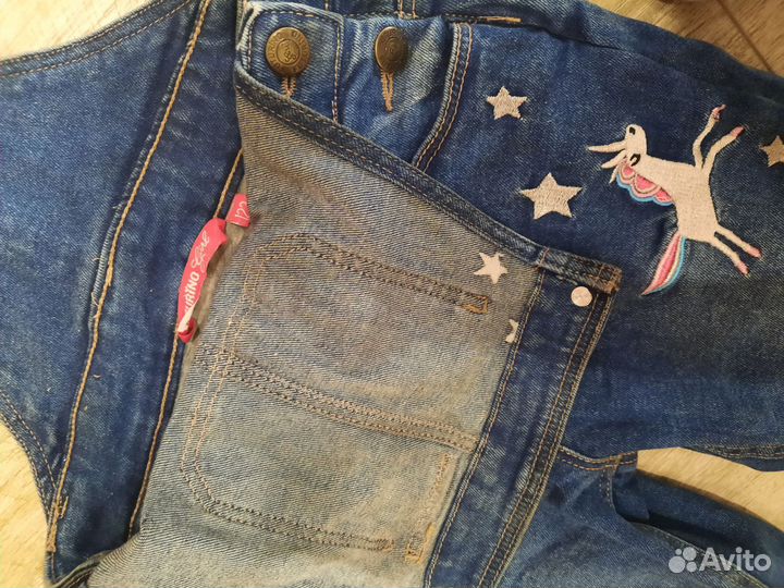 Джинсовый комбинезон для девочки