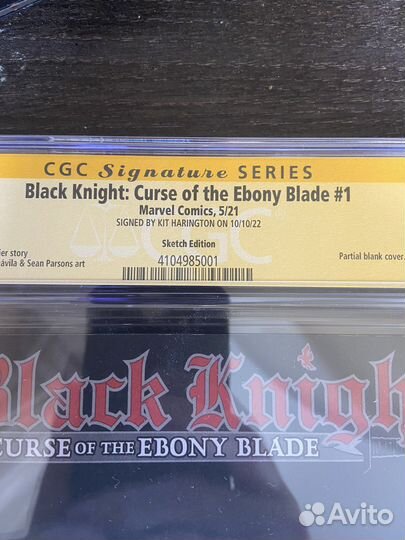 CGC с автографом Кита Харингтона