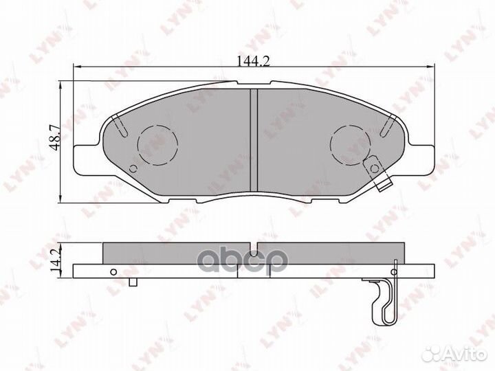 Колодки тормозные дисковые перед BD-5707 BD