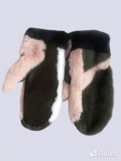 Варежки норковые renar