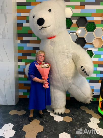 Белый Мишка Зайка поздравление