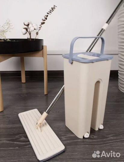 Швабра с ведром и отжимом новая