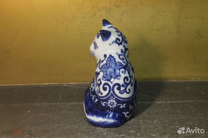 Фарфор статуэтка кошка крупный размер