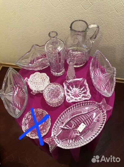 Хрусталь, стекло, посуда СССР, Чехословакия