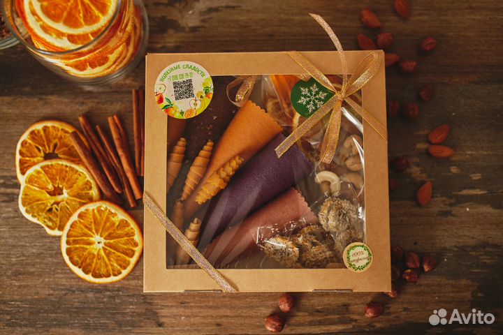 Пастила, фруктовые чипсы, муфтовая пастила, орехи