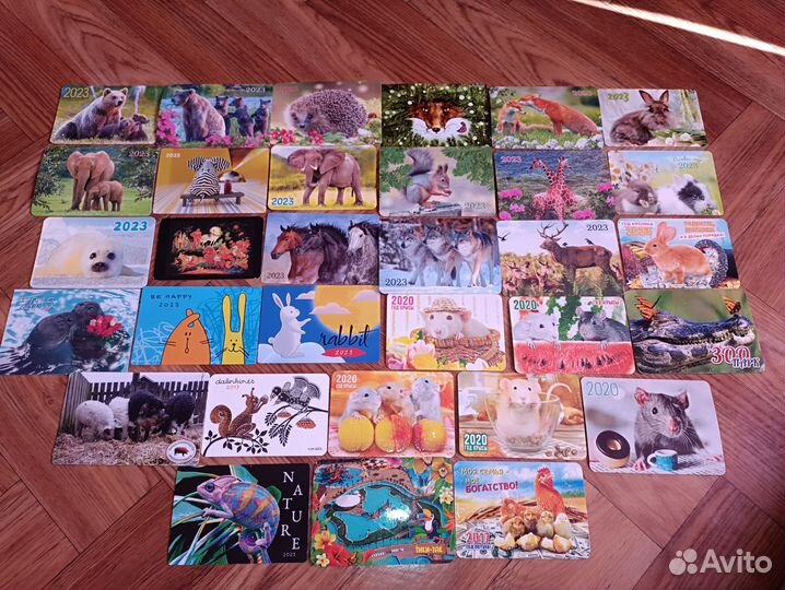 Календарики- животные, птицы