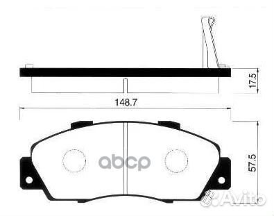 SP1076-fsns 351 02 колодки дисковые п Honda A