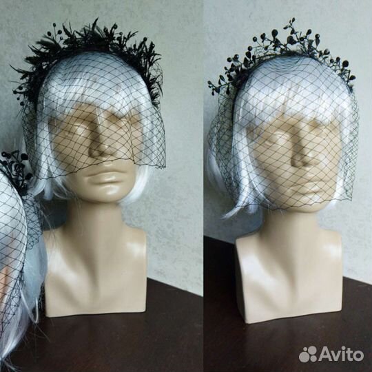 Ободок с вуалью