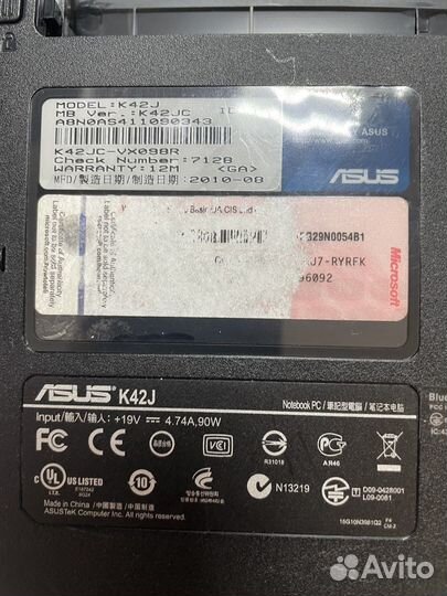 Asus K42 в разбор
