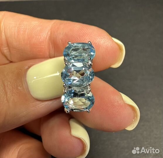 Серьги с топазами