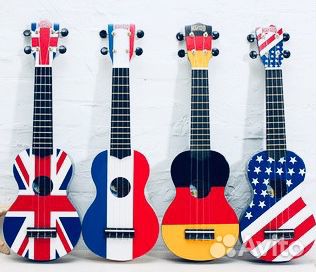 Укулеле гавайская гитара космос 4 струны