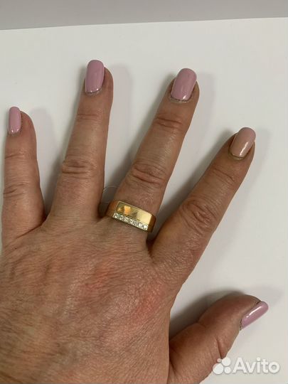 Мужская печатка с фианитами
