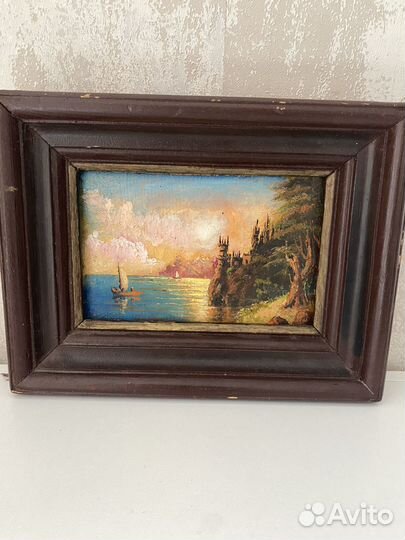 Картина маслом на холсте морской пейзаж